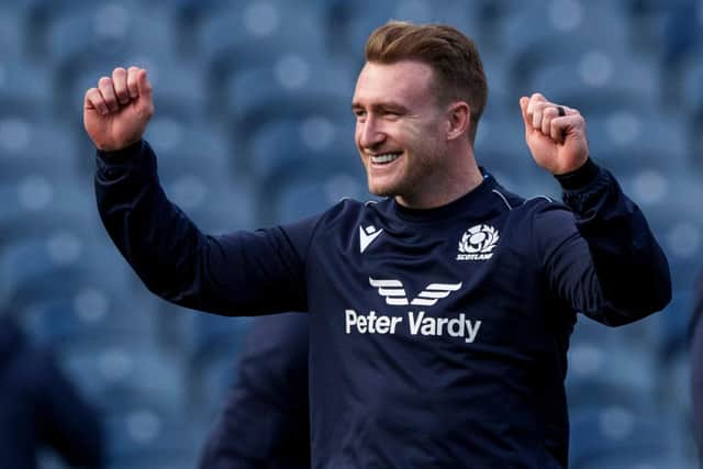 Scotland captain Stuart Hogg during training at BT Murrayfield on the eve of the match against Japan. (Photo by Craig Williamson / SNS Group)