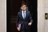 Prime Minister Rishi Sunak leaves 10 Downing Street in central London. Picture: Justin Tallis/AFP via Getty Images