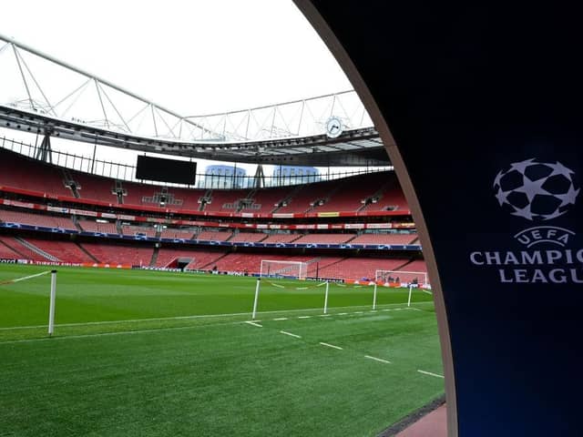 Arsenal host Bayern Munich in the Champions League quarter-final first leg at Emirates Stadium on Tuesday. (Photo by Stuart MacFarlane/Arsenal FC via Getty Images)