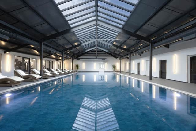 The swimming pool, part of the recent refurbishment of the leisure facilities at Mar Hall Hotel, Golf & Spa Resort. Pic: Mar Hall
