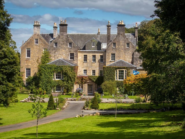 Exterior: The gardens extend to more than six acres with lawns, flowerbeds and wooded areas. A range of outbuildings and garages can be found to the rear of the property.
Contact: Knight Frank