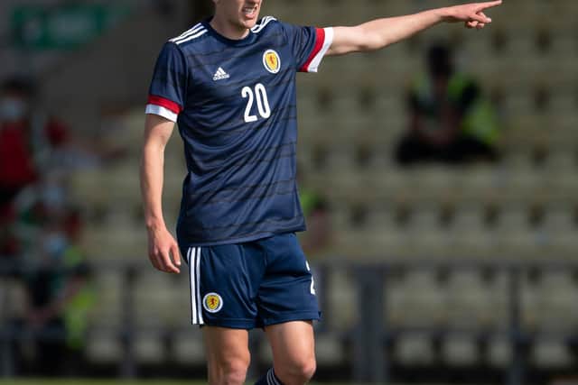 Tom Clayton in action for Scotland. (Photo by Craig Foy / SNS Group)
