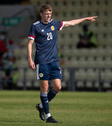 Tom Clayton in action for Scotland. (Photo by Craig Foy / SNS Group)