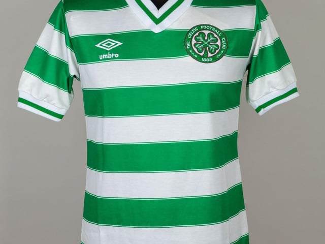 Danny McGrain’s 1982 Celtic v Real Sociedad shirt, worn as captain in a 2-1 European Cup win