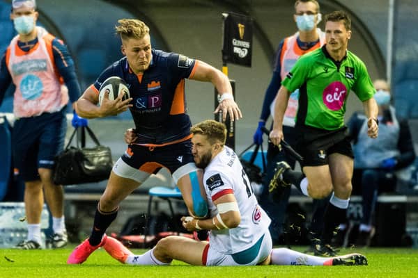Edinburgh's Duhan van der Merwe's outstanding form of last season saw him voted Pro14 player of the year by his fellow pros.