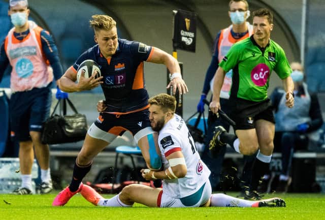Edinburgh's Duhan van der Merwe's outstanding form of last season saw him voted Pro14 player of the year by his fellow pros.