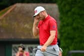 Daniel Young shows his disappointment after missing a par putt on the final green in Big Green Egg German Challenge powered by VcG at Wittelsbacher Golfclub in Neuburg an der Donau. Picture: Octavio Passos/Getty Images.