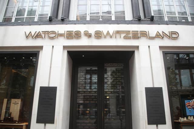 A Watches of Switzerland store.