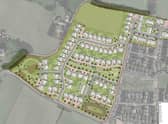 Cala Homes has unveiled plans to build 117 new houses on the outskirts of the village.