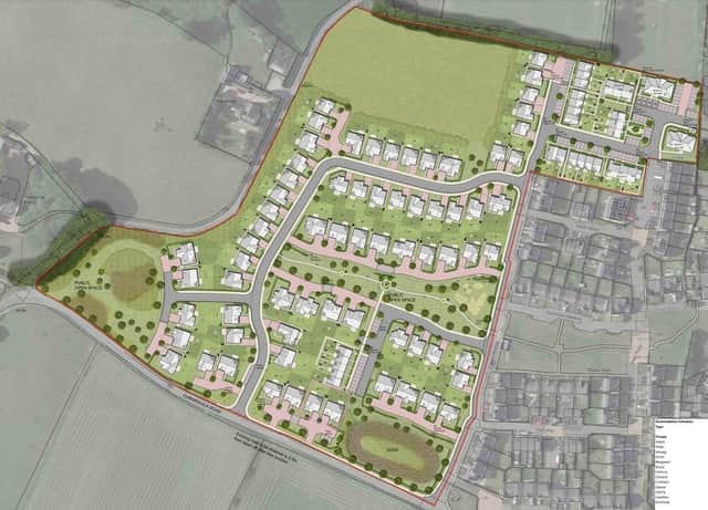 Cala Homes has unveiled plans to build 117 new houses on the outskirts of the village.