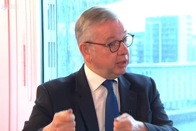 Michael Gove said that the people of Scotland were not 'agitating for a referendum' on the BBC's Andrew Marr Show