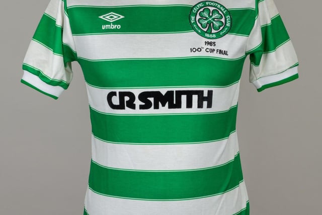 Davie Provan’s 1985 Celtic Scottish Cup Final shirt, worn as he scored the equaliser in Celtic’s 2-1 win
