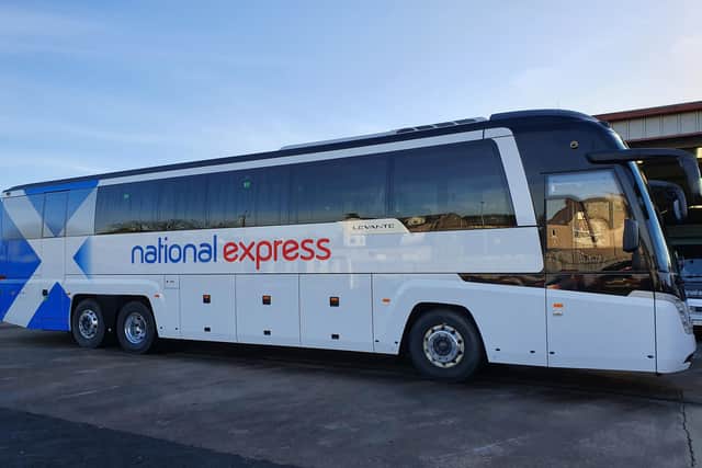 Bruce Coaches, based in Salsburgh, provides coaches for National Express routes from Glasgow and Edinburgh to Birmingham and London.