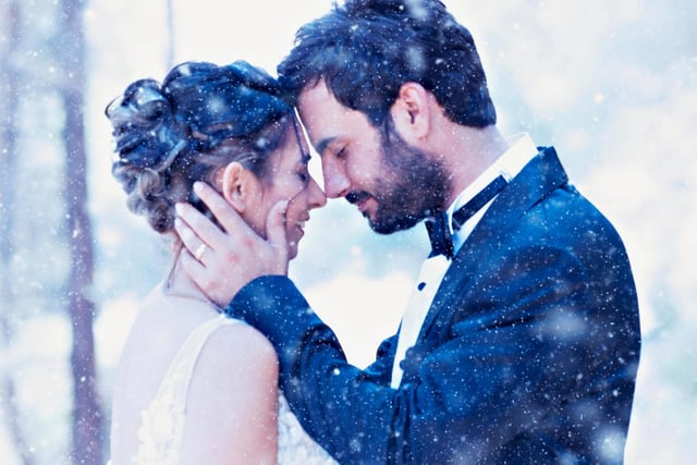 What's more romantic than a winter wedding? A winter wedding in the Scottish Highlands! The magical ambience of the quiet region dampened by snow along with breathtaking scenery makes this a top location for any betrothed - and if you're sporting a Scottish tartan then it's going to beam brightly and beautifully with the snowy backdrop.