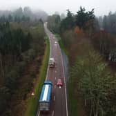 The A9 runs from the central belt to the north of the country