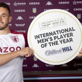 John McGinn has won the Scottish Football Writers' Association International Player of the Year award for the third successive time