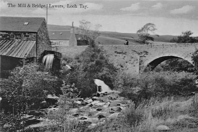The  old mill and bridge at Lawers. PIC: Mark Bridgeman.