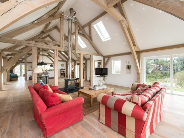 Open plan living area.