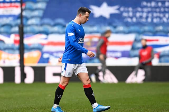 Rangers midfielder Ryan Jack hasn't played since the 4-1 win over Dundee United in February. Picture: SNS