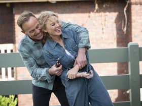 Kylie Minogue and Jason Donovan reunited on the set of Australian soap opera Neighbours, reprising their roles as Charlene and Scott Robinson as the Australian soap comes to an end after 37 years on screen.