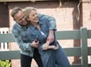 Kylie Minogue and Jason Donovan reunited on the set of Australian soap opera Neighbours, reprising their roles as Charlene and Scott Robinson as the Australian soap comes to an end after 37 years on screen.