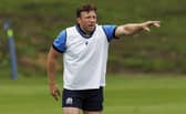 Hamish Watson during a Scotland training session at Oriam.