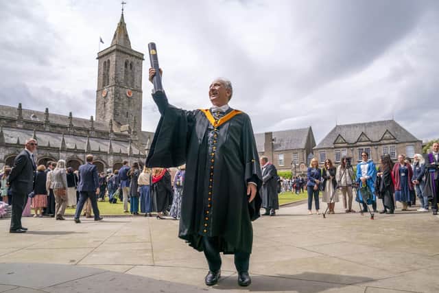 Armando Iannucci received an honorary degree from the University of St Andrews earlier this month. Picture: Jane Barlow/PA Wire