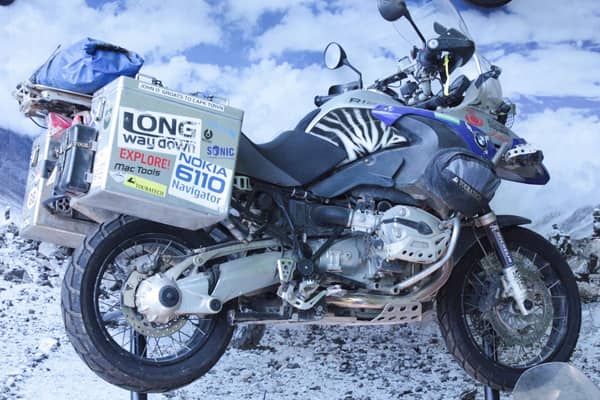 Ewan McGregor's motorbike from Long Way Down is now on display at Glasgow's Riverside Museum.