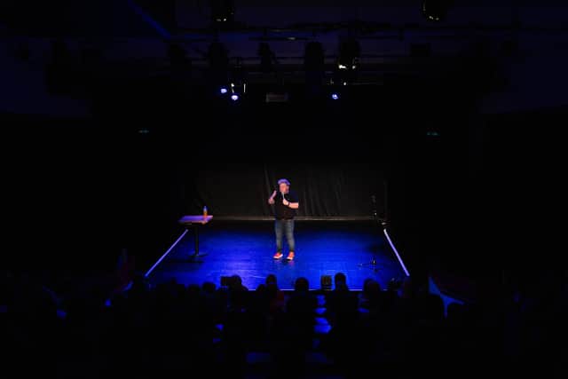 Susie McCabe performing Femme Fatality at this year's Edinburgh Fringe. Pic: Andrew Jackson @cursetheseeyes