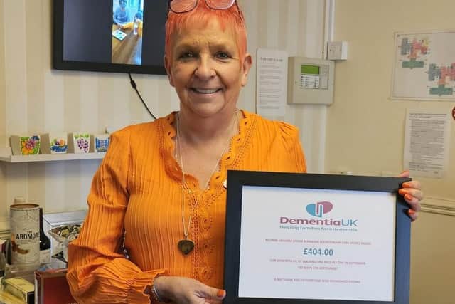 Yvonne Graham's efforts raised money for Dementia UK