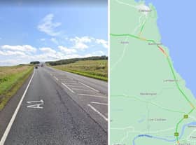 A Fuel spill and broken down HGV have caused the A1 at Eyemouth to close this morning.