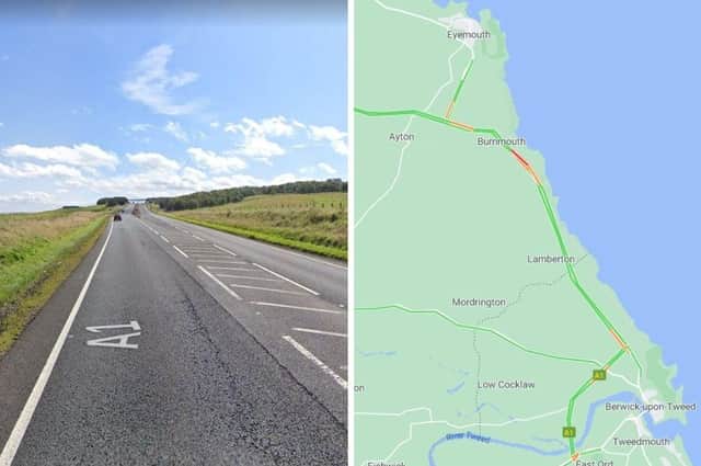 A Fuel spill and broken down HGV have caused the A1 at Eyemouth to close this morning.