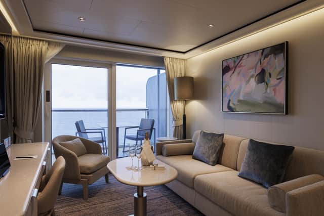 A Superior Veranda suite on Silver Ray. Image: Silversea
