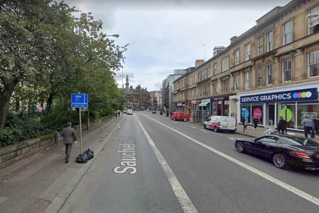 Police incident in Sauchiehall Street, Glasgow