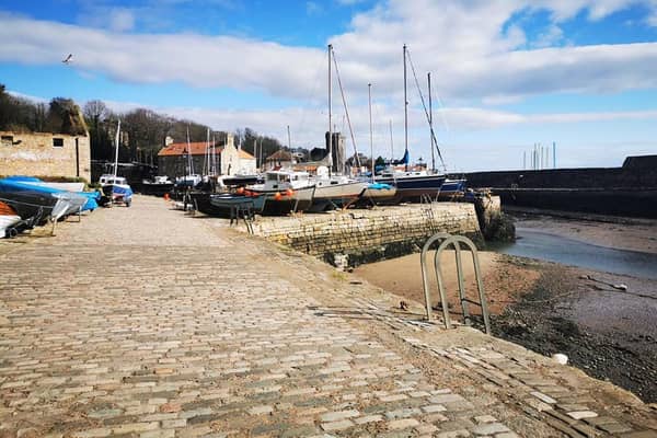 The historic walkways at Dysart Harbour