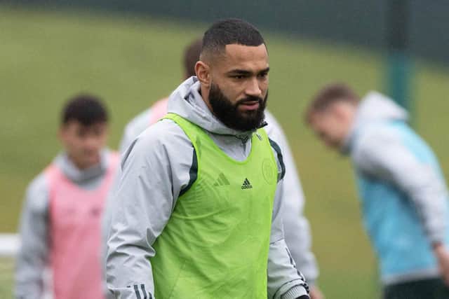 Cameron Carter-Vickers during a Celtic training session at Lennoxtown on Friday.