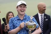 Bob MacIntyre is all smiles as he addresses the crowd after winning the RBS Canadian Open.