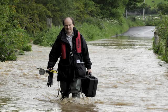 Dr Andrew Black, reader in physical geography at the University of Dundee, says engineered solutions like walls can work together with other measures such as upstream reservoirs and natural flood plains to help control excess water after extreme rainfall events. Picture: British Geological Survey