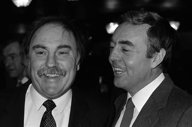 Jimmy Greaves and Ian St John; the pair found new fandom in the 1980s as TV duo Saint and Greavsie