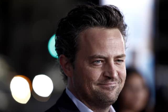 Matthew Perry arrives at the premiere of "The Invention of Lying" in Los Angeles. Picture: AP Photo/Matt Sayles