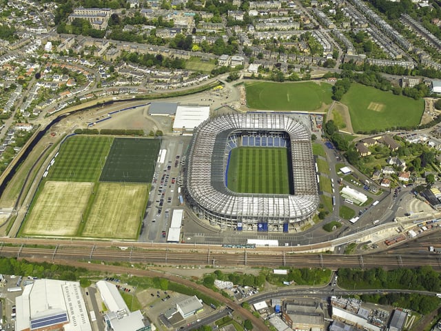 Murrayfield Stadium reopened in 1995 after a major £50m reconstruction programme to a design by Connor Milligan Architects with a capacity of 67,800.