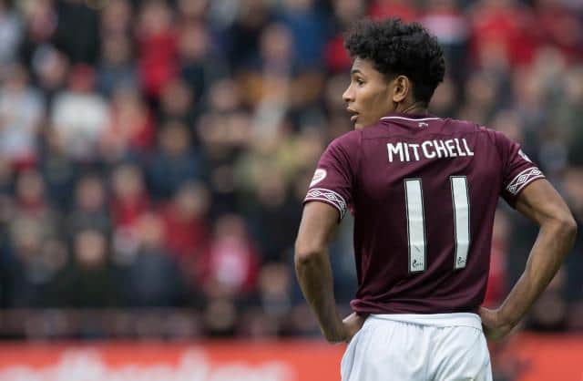 Demetri Mitchell on his previous loan in Scotland with Hearts in 2018. (Picture: SNS)
