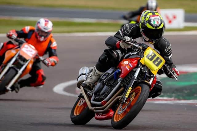 Fyne Audio sales director Max Maud (pictured, number 88), will be racing the championship on a Honda CB500.