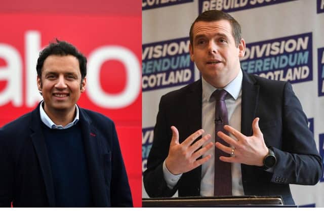 Anas Sarwar has told Douglas Ross to ‘grow up’ after the Conservative leader offered a ‘working together’ proposal following the pro-independence Alba party launch (Photo: John Devlin and Getty Images).