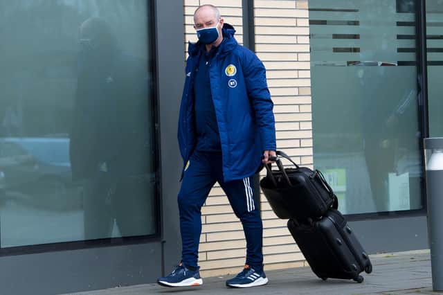 Steve Clarke and his players flew over to Israel yesterday from Edinburgh ahead of their match in Tel Aviv.