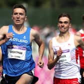 Jake Wightman wins his Men's 1500m heat at the Alexander Stadium in Birmingham. (Photo by Michael Steele/Getty Images)