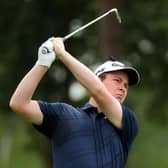 Bob MacIntyre in action during the BMW PGA Championship at Wentworth. Picture: Andrew Redington/Getty Images.