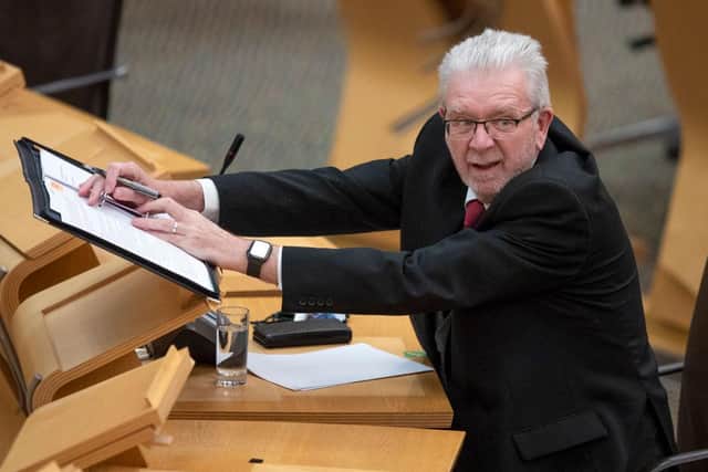 Mike Russell said that the SNP will publish its referendum bill this week. (Photo byJane Barlow-Pool/Getty Images)