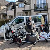 Oleg Dmitriev of Sunflower Scotland, drove from Edinburgh to eastern Ukraine to donate exercise machinery to a new rehabilitation centre from military veterans.