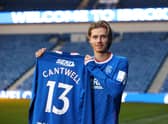Todd Cantwell is unveiled as a Rangers player at Ibrox Stadium, on January 24, 2023, in Glasgow, Scotland. (Photo by Craig Williamson / SNS Group)